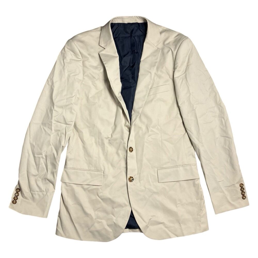 J Crew‎ Men's 40L Thompson Stretch Suit Jacket Stretch Chino Chic Preppy BA491 - Picture 2 of 14